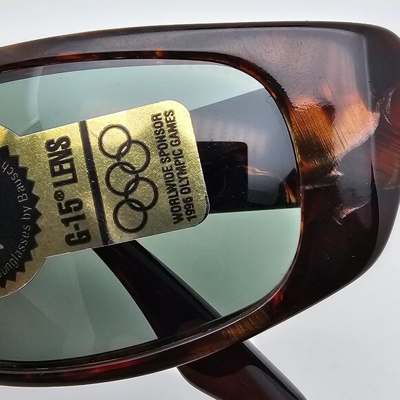Ray-Ban B&L W1927 XXAO Tortoise Frame G-15 Green Glass Lens Cat Eye Sunglasses main image 5